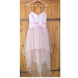 NEW FOR LOVE AND LEMONS ANYA PINK TULLE GOWN DRESS SIZE S